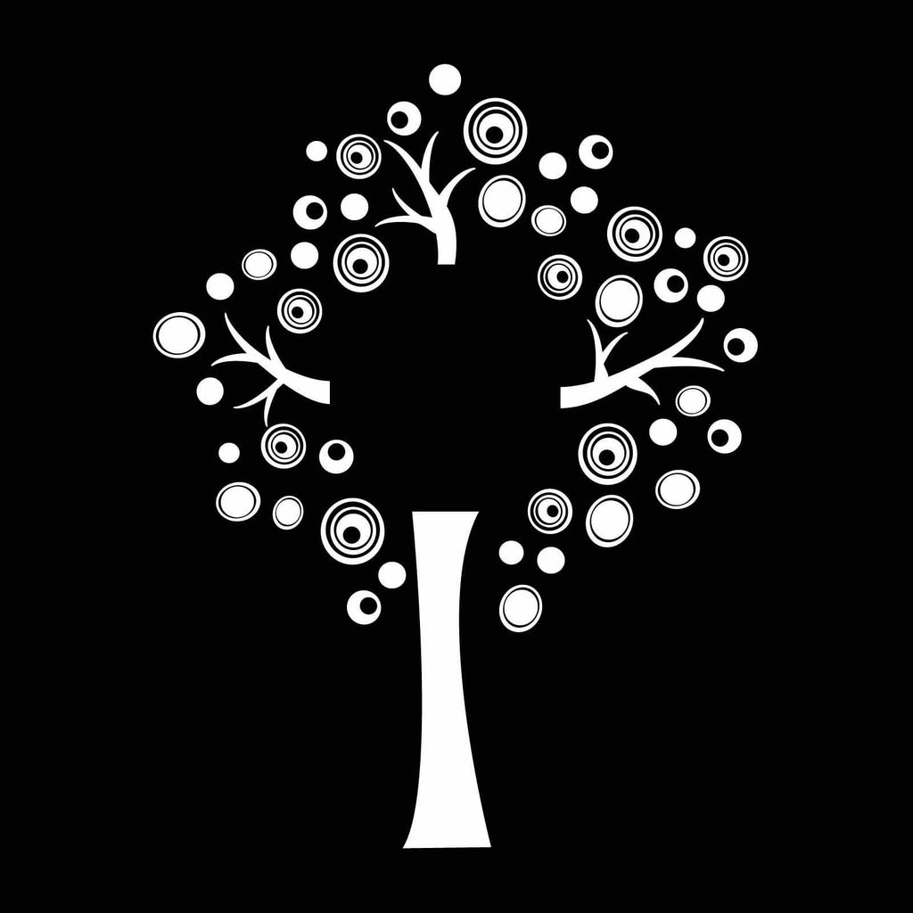 Vinyl Decal Sticker for Computer Wall Car Mac Macbook and More - Art Deco Tree