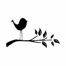 Load image into Gallery viewer, Vinyl Decal Sticker for Computer Wall Car Mac MacBook and More Bird on a Branch - Size 7 x 4.3 inches