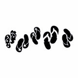 Vinyl Decal Sticker for Computer Wall Car Mac Macbook and More - Flip Flop Border