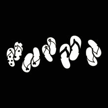 Load image into Gallery viewer, Vinyl Decal Sticker for Computer Wall Car Mac Macbook and More - Flip Flop Border