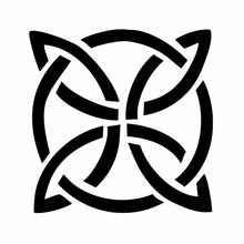 Load image into Gallery viewer, Vinyl Decal Sticker for Computer Wall Car Mac MacBook and More Celtic Knot - Size 4.2 x 4.2 inches