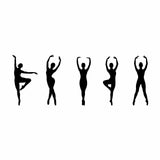 Vinyl Decal Sticker for Computer Wall Car Mac Macbook and More - Ballet Dancers