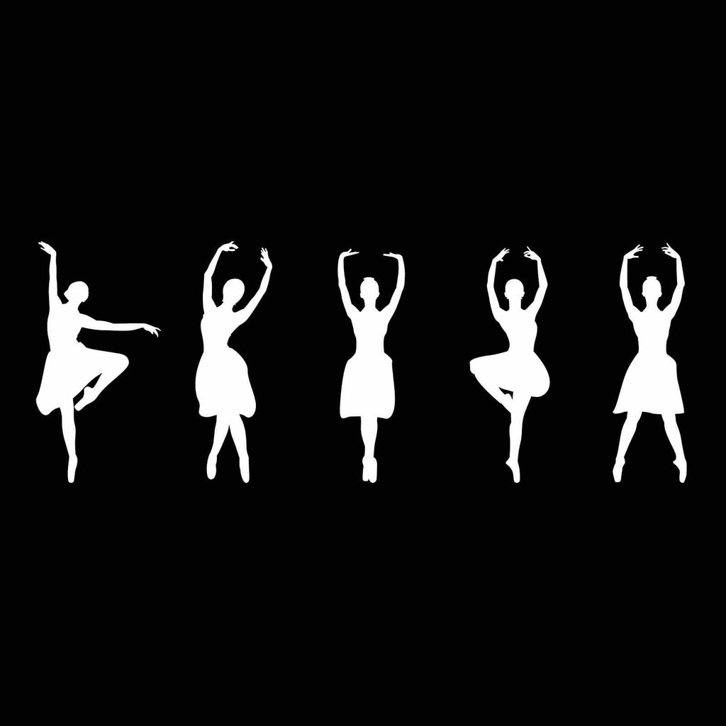 Vinyl Decal Sticker for Computer Wall Car Mac MacBook and More - Ballet Dancer Silhouette Decal