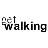 Vinyl Decal Sticker for Computer Wall Car Mac MacBook and More - Get Walking - 8 x 2.9 inches