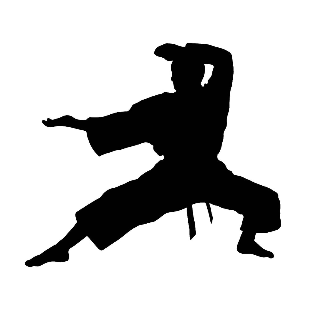 Vinyl Decal Sticker for Computer Wall Car Mac MacBook and More Sports Sticker - Karate Decal - Size 5.2 x 4.6 inches