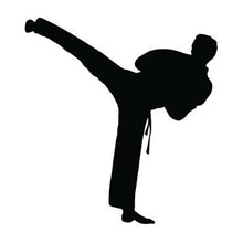 Load image into Gallery viewer, Vinyl Decal Sticker for Computer Wall Car Mac MacBook and More Sports Sticker - Karate Decal - Size 5.2 x 5.6 inches
