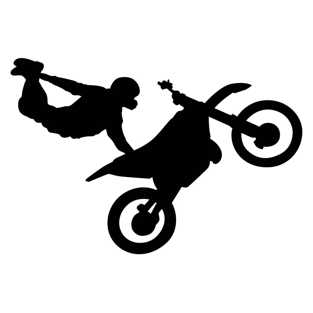 Vinyl Decal Sticker for Computer Wall Car Mac MacBook and More Motorcycle Sticker Motorcross - Size 5.2 x 3.5 inches