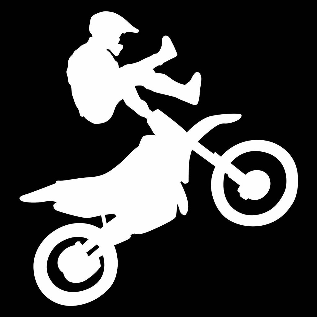 Vinyl Decal Sticker for Computer Wall Car Mac MacBook and More Motorcycle Sticker Motorcross - Size 5.2 x 5 inches