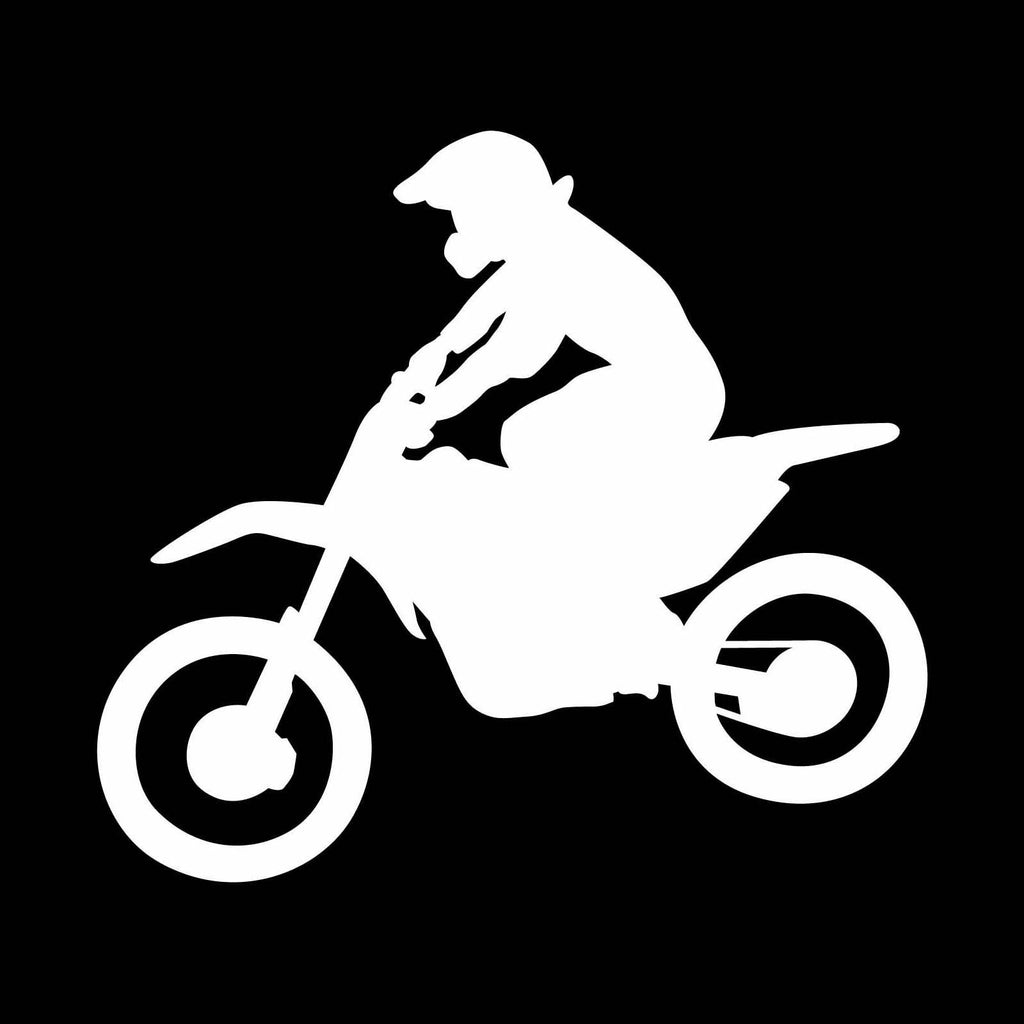 Vinyl Decal Sticker for Computer Wall Car Mac MacBook and More Motorcycle Sticker Motorcross - Size 5.2 x 4.7 inches