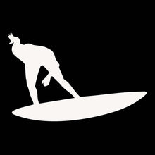 Load image into Gallery viewer, Vinyl Decal Sticker for Computer Wall Car Mac MacBook and More Surfer Surfing Decal - Size 5.2 x 3 inches