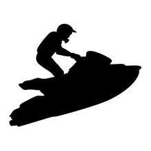 Load image into Gallery viewer, Vinyl Decal Sticker for Computer Wall Car Mac MacBook and More Waterskiing Water Skier Wave Runner Decal - Size - 5.2 x 6.7 Size