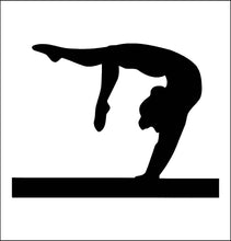 Load image into Gallery viewer, Vinyl Decal Sticker for Computer Wall Car Mac MacBook and More Sports Sticker Gymnast Decal Gymnastics - Size 5.2 x 4 inches