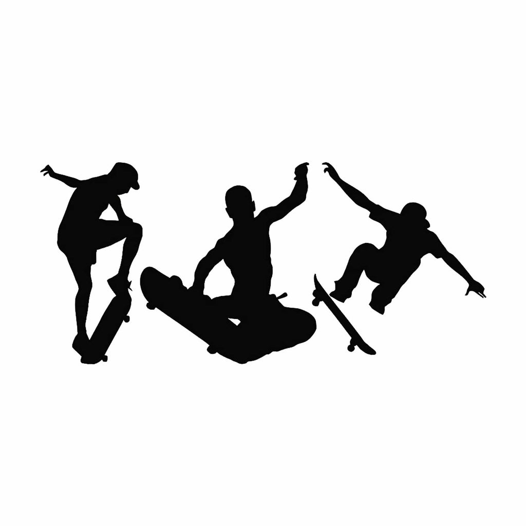 Skateboarder Vinyl Decal Sticker for Computer Wall Car Mac MacBook and More 8" x 3.6"