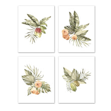Load image into Gallery viewer, Botanical Plants Leaves &amp; Berries  Wall Art Prints Set - Ideal Gift For Family Room Kitchen Play Room Wall Décor Birthday Wedding Anniversary | Set of 4 - Unframed- 8x10 Photos