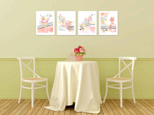 Load image into Gallery viewer, Sweet Treats Icecream Cake Waffle Wall Art Prints Set - Ideal Gift For Family Room Kitchen Play Room Wall Décor Birthday Wedding Anniversary | Set of 4 - Unframed- 8x10 Photos