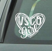 Load image into Gallery viewer, VSCO Girl Heart Decal Sticker for Walls, car, Computer and Locker. for Girls who Like scrunchies, Water Bottles, Turtles, Metal Straws, Tea and sksksk 5.2" x 4.3"