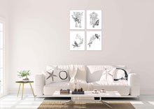 Load image into Gallery viewer, Architecture Pencil Sketch Design Wall Art Prints Set - Ideal Gift For Family Room Kitchen Play Room Wall Décor Birthday Wedding Anniversary | Set of 4 - Unframed- 8x10 Photos