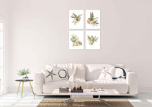 Load image into Gallery viewer, Botanical Plants Leaves &amp; Berries  Wall Art Prints Set - Ideal Gift For Family Room Kitchen Play Room Wall Décor Birthday Wedding Anniversary | Set of 4 - Unframed- 8x10 Photos