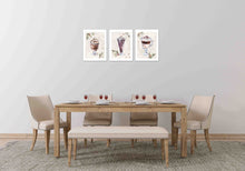 Load image into Gallery viewer, Cold Coffee Drink With Seed Foliage Kitchen Wall Art Prints Set - Ideal Gift For Family Room Kitchen Play Room Wall Décor Birthday Wedding Anniversary | Set of 3 - Unframed- 8x10 Photos