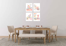 Load image into Gallery viewer, Sweet Treats Icecream Cake Waffle Wall Art Prints Set - Ideal Gift For Family Room Kitchen Play Room Wall Décor Birthday Wedding Anniversary | Set of 4 - Unframed- 8x10 Photos