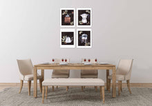 Load image into Gallery viewer, Coffee Maker & Seed Foliage Kitchen Wall Art Prints Set - Ideal Gift For Family Room Kitchen Play Room Wall Décor Birthday Wedding Anniversary | Set of 4 - Unframed- 8x10 Photos