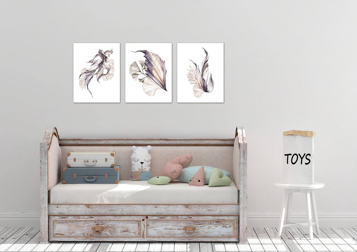  Personalized Watercolor Little Boy Fishing with Dog Nursery  Decor Set of 3 Unframed Rustic Outdoor Prints : Handmade Products