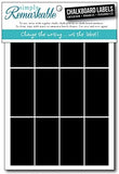 Chalk Labels - 40 Small Rectangle Shape 2