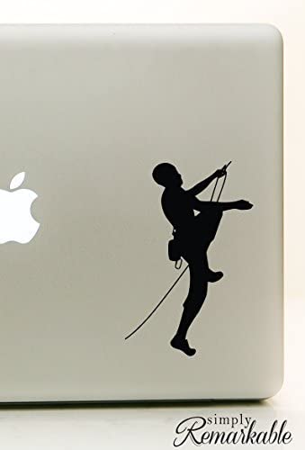 Vinyl Decal Sticker for Computer Wall Car Mac MacBook and More Rock Climbing Decal - Size 5.2 x 2.7 inches