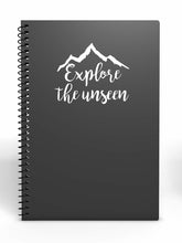 Load image into Gallery viewer, Explore The Unseen | 5.2&quot; x 4.2&quot; Vinyl Sticker | Peel and Stick Inspirational Motivational Quotes Stickers Gift | Decal for Adventure/Travel Lovers