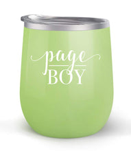 Load image into Gallery viewer, Page Boy - Wedding Gift - Choose your cup color &amp; create a personalized tumbler for Wine Water Coffee &amp; more! Premier Maars Brand 12oz insulated cup keeps drinks cold or hot Perfect gift