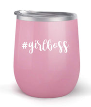 Load image into Gallery viewer, #girlboss - Choose your tumbler color &amp; create a personalized tumbler for Wine Water Coffee &amp; more! Premier Maars Brand 12oz insulated cup keeps drinks cold or hot Perfect gift
