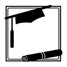 Load image into Gallery viewer, Vinyl Decal Sticker for Computer Wall Car Mac Macbook and More - Graduate Frame Decal