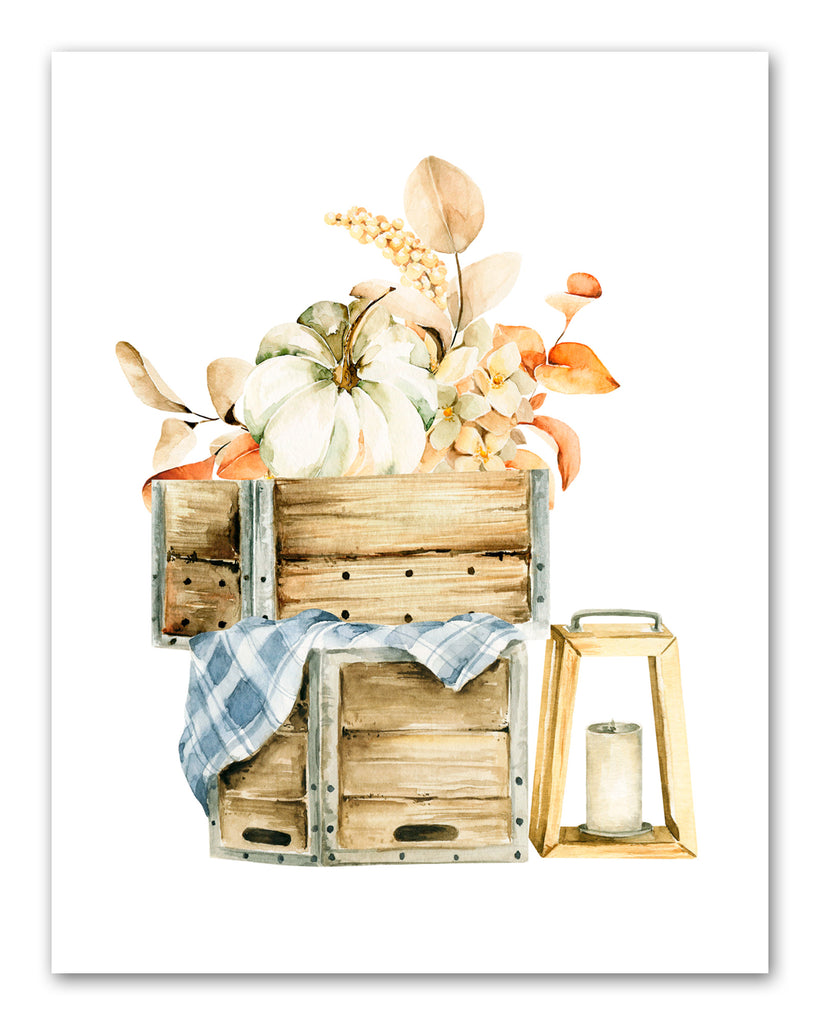 Farmhouse Flower & fruit Basket Wall Art Prints Set - Ideal Gift For Family Room Kitchen Play Room Wall Décor Birthday Wedding Anniversary | Set of 4 - Unframed- 8x10 Photos