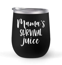 Load image into Gallery viewer, Mama&#39;s Survival Juice - Choose your cup color &amp; create a personalized tumbler for Wine Water Coffee &amp; more! Premier Maars Brand 12oz insulated cup keeps drinks cold or hot Perfect gift