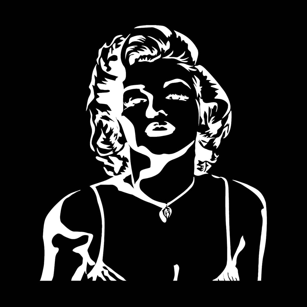 Vinyl Decal Sticker for Computer Wall Car Mac MacBook and More Marilyn Monroe Decal - Size 5.2 x 4.6 inches