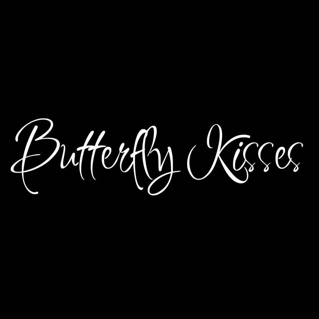 Vinyl Decal Sticker for Computer Wall Car Mac Macbook and More - Butterfly Kisses