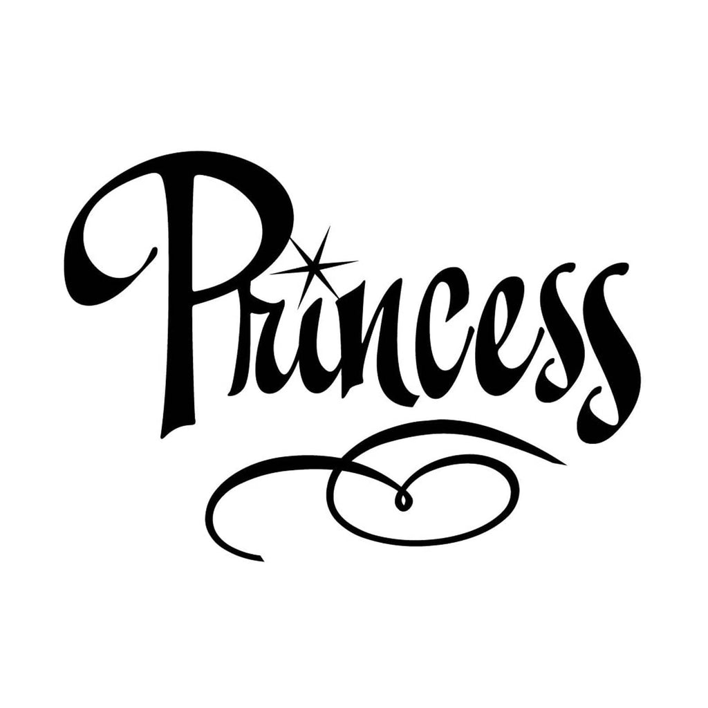 Vinyl Decal Sticker for Computer Wall Car Mac MacBook and More - Princess - 5.2 x 3.7 inches