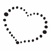 Load image into Gallery viewer, Vinyl Decal Sticker for Computer Wall Car Mac Macbook and More - Dotted Heart