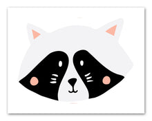 Load image into Gallery viewer, Nursery Rabbit Cat Panda Animal Faces Wall Art Prints Set - Home Decor For Kids, Child, Children, Baby or Toddlers Room - Gift for Newborn Baby Shower | Set of 4 - Unframed- 8x10 Photos