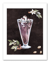 Load image into Gallery viewer, Cold Coffee Drink With Seed Foliage Kitchen Wall Art Prints Set - Ideal Gift For Family Room Kitchen Play Room Wall Décor Birthday Wedding Anniversary | Set of 3 - Unframed- 8x10 Photos