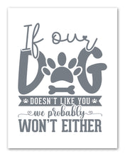 Load image into Gallery viewer, Gray Funny Dog Puppy Quotes Wall Art Prints Set - Ideal Gift For Family Room Kitchen Play Room Wall Décor Birthday Wedding Anniversary | Set of 4 - Unframed- 8x10 Photos