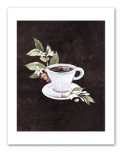 Load image into Gallery viewer, Coffee & Seed Foliage Kitchen Wall Art Prints Set - Ideal Gift For Family Room Kitchen Play Room Wall Décor Birthday Wedding Anniversary | Set of 4 - Unframed- 8x10 Photos