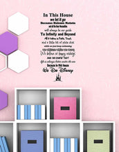 Load image into Gallery viewer, We Do Disney Wall Art. Large Wall Decal for Family Room, Kitchen or Play Room Wall Décor. USA Made Removable Vinyl Stickers and Gifts