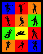 Load image into Gallery viewer, Gaming Dances Wall Art Print. Name That Dance with This Video Game Poster Boneless, Hype, Make It Rain, Take The L and More (11&quot; x 14&quot;)