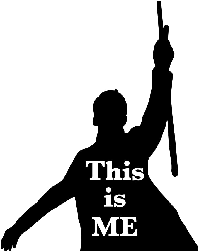 The Greatest Showman Inspired Artistic Poster Prints Gifts (8x10, Black and White This is Me)