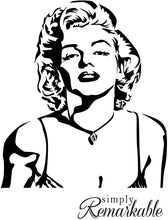 Load image into Gallery viewer, Vinyl Decal Sticker for Computer Wall Car Mac MacBook and More Marilyn Monroe Decal - Size 5.2 x 4.6 inches