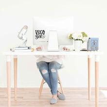 Load image into Gallery viewer, VSCO Girl Scrunchie Decal Sticker for Walls, car, Computer Skin and Locker. for Girls who Like scrunchies, Water Bottles, Turtles, Metal Straws, Tea and sksksk 5.2" x 4.8"