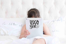 Load image into Gallery viewer, VSCO Girl Scrunchie Decal Sticker for Walls, car, Computer Skin and Locker. for Girls who Like scrunchies, Water Bottles, Turtles, Metal Straws, Tea and sksksk 5.2" x 4.8"