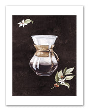 Load image into Gallery viewer, Coffee & Seed Foliage Kitchen Wall Art Prints Set - Ideal Gift For Family Room Kitchen Play Room Wall Décor Birthday Wedding Anniversary | Set of 4 - Unframed- 8x10 Photos