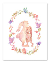 Load image into Gallery viewer, Bunny Nursery Wall Art Prints Set - Home Decor For Kids, Child, Children, Baby or Toddlers Room - Gift for Newborn Baby Shower | Set of 4 - Unframed- 8x10 Photos